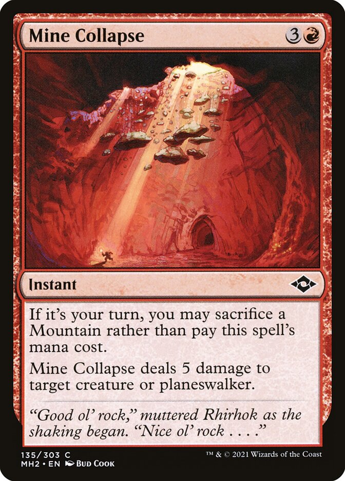 Mine Collapse, Modern horizons 2 Card Art