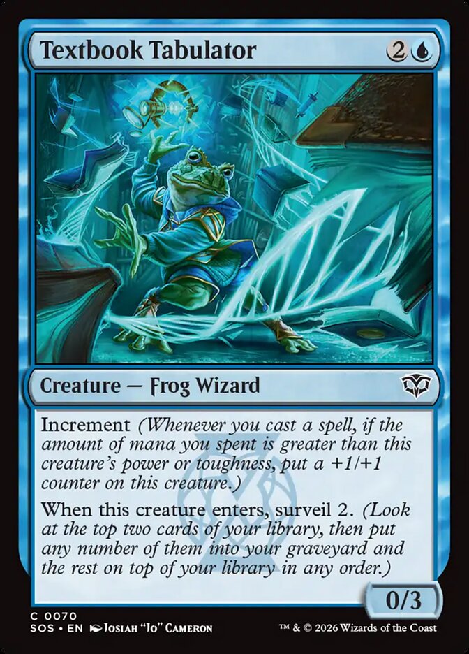 Textbook Tabulator, Secrets Of Strixhaven Card Art
