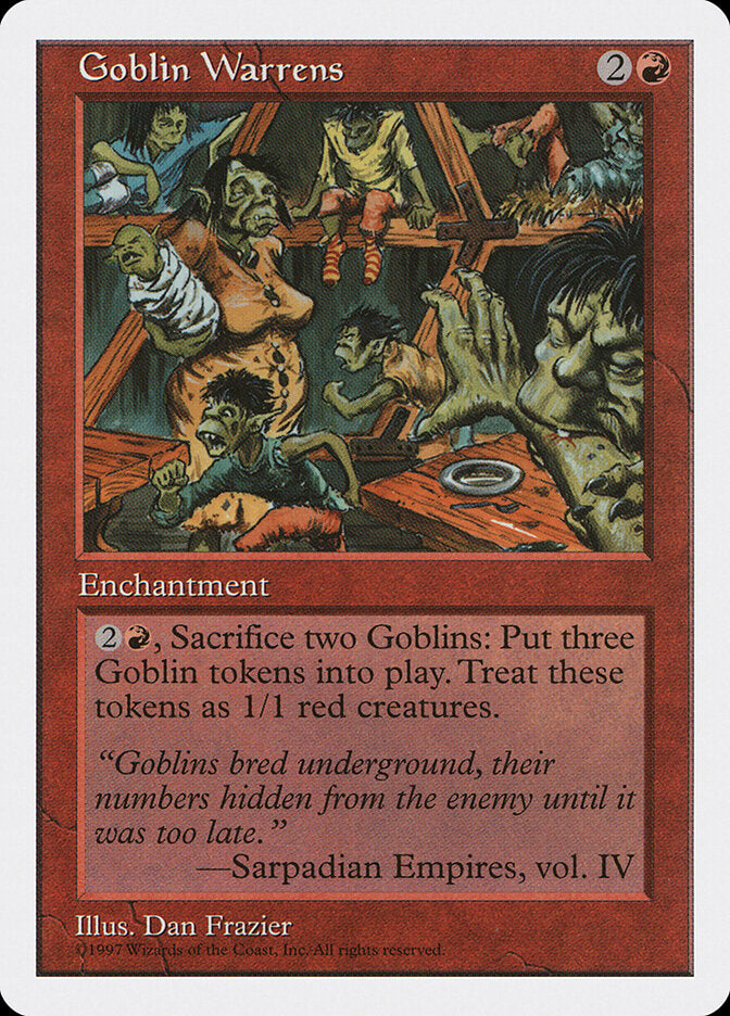 Goblin Warrens, Fifth Edition Card Art