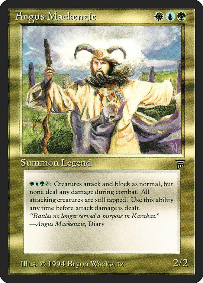 Angus Mackenzie, Legends Card Art