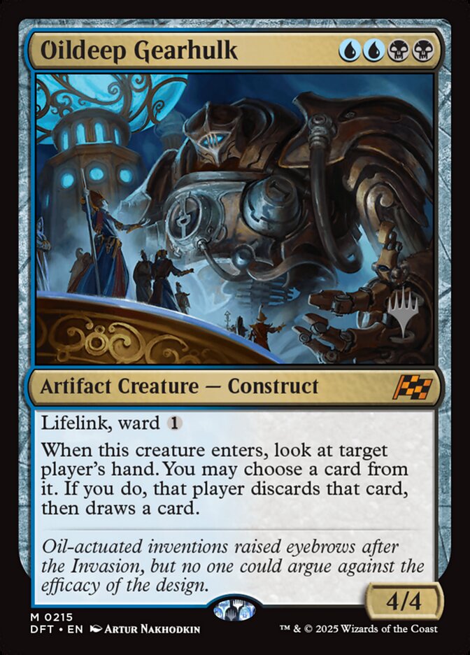 Oildeep Gearhulk, Aetherdrift promos Card Art