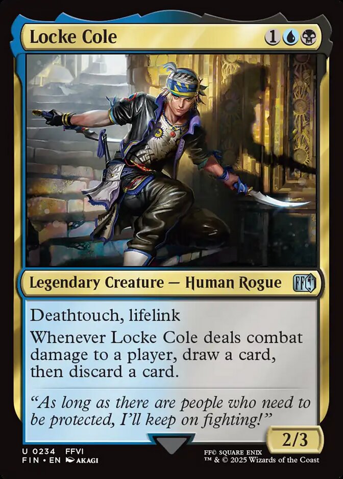 Locke Cole, Final fantasy Card Art