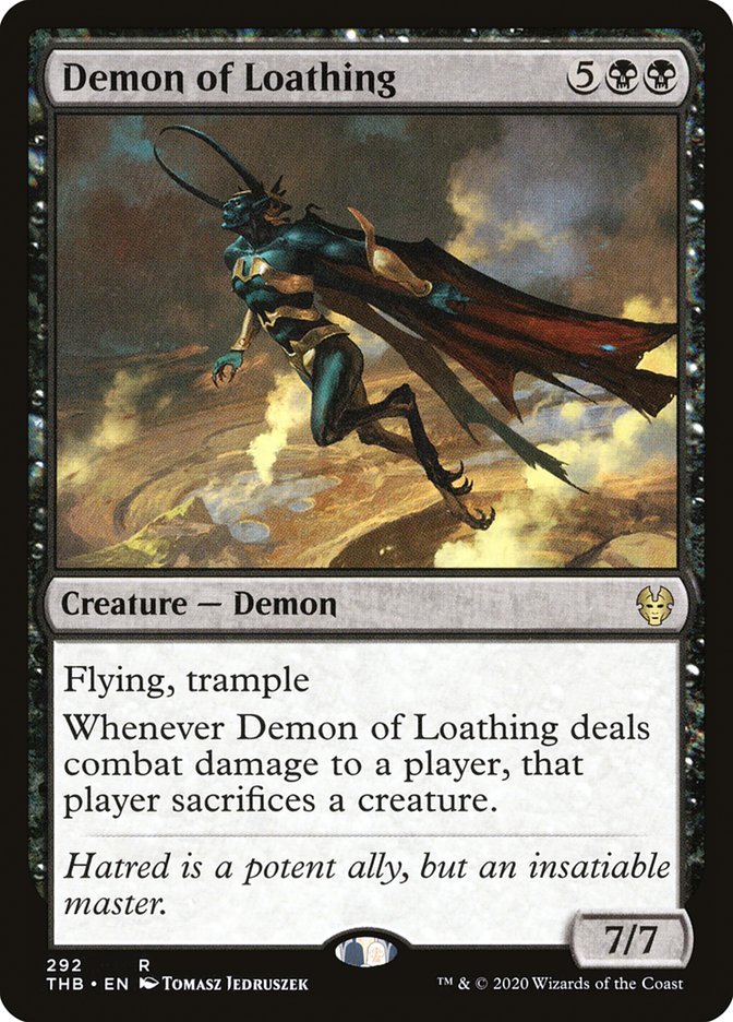 Demon of Loathing, Theros beyond death Card Art