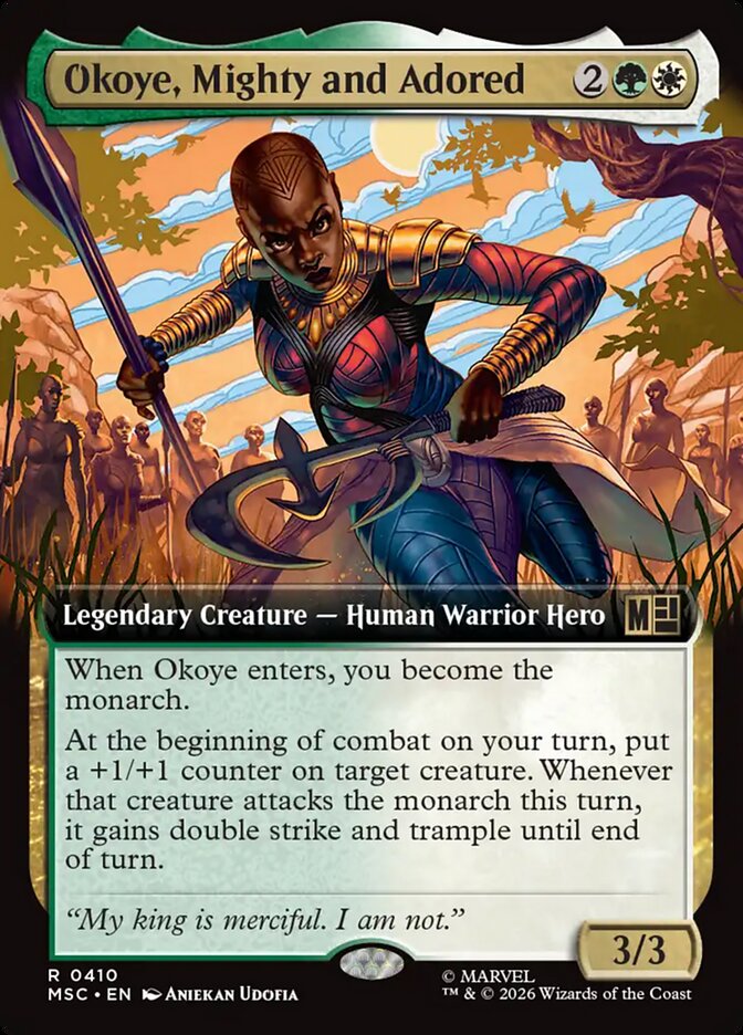 Okoye, Mighty and Adored, Marvel Super Heroes Commander Card Art