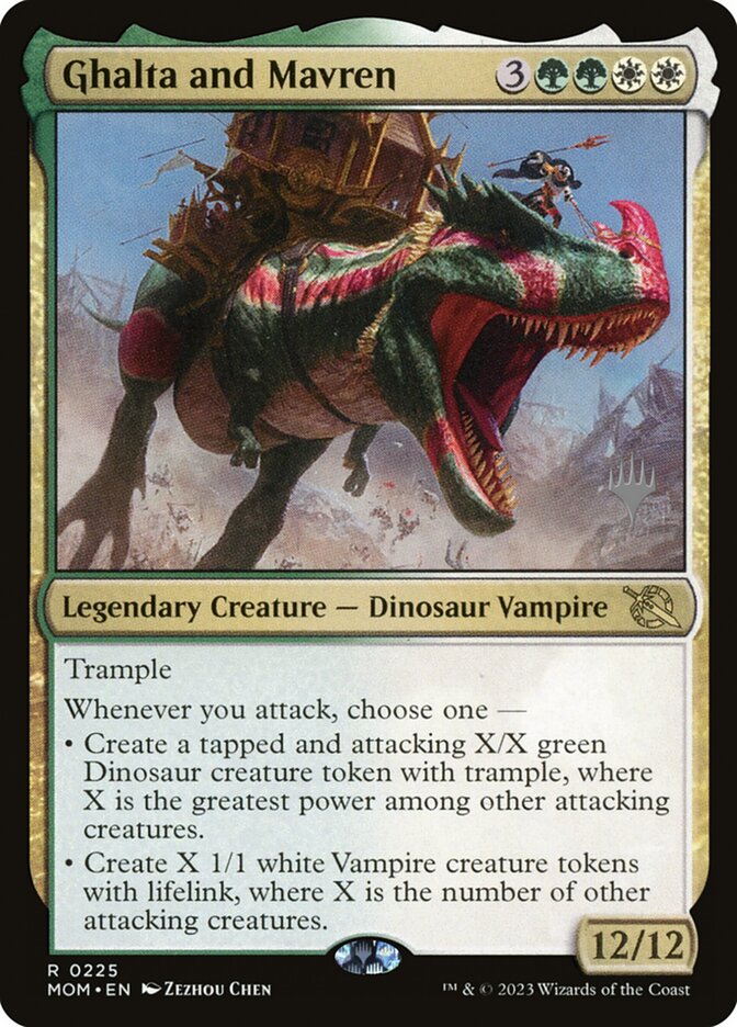 Ghalta and Mavren, March of the machine promos Card Art
