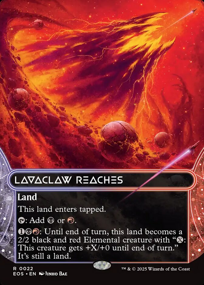 Lavaclaw Reaches, Edge Of Eternities: Stellar Sights Card Art