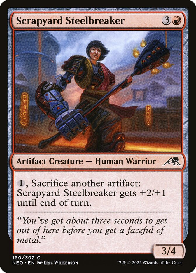 Scrapyard Steelbreaker, Kamigawa: neon dynasty Card Art