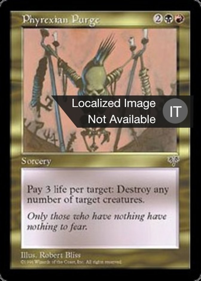 Phyrexian Purge, Mirage Card Art