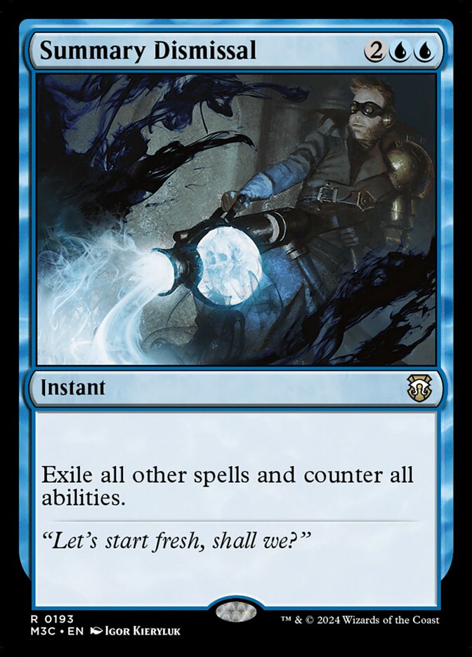Summary Dismissal, Modern Horizons 3 Commander Card Art