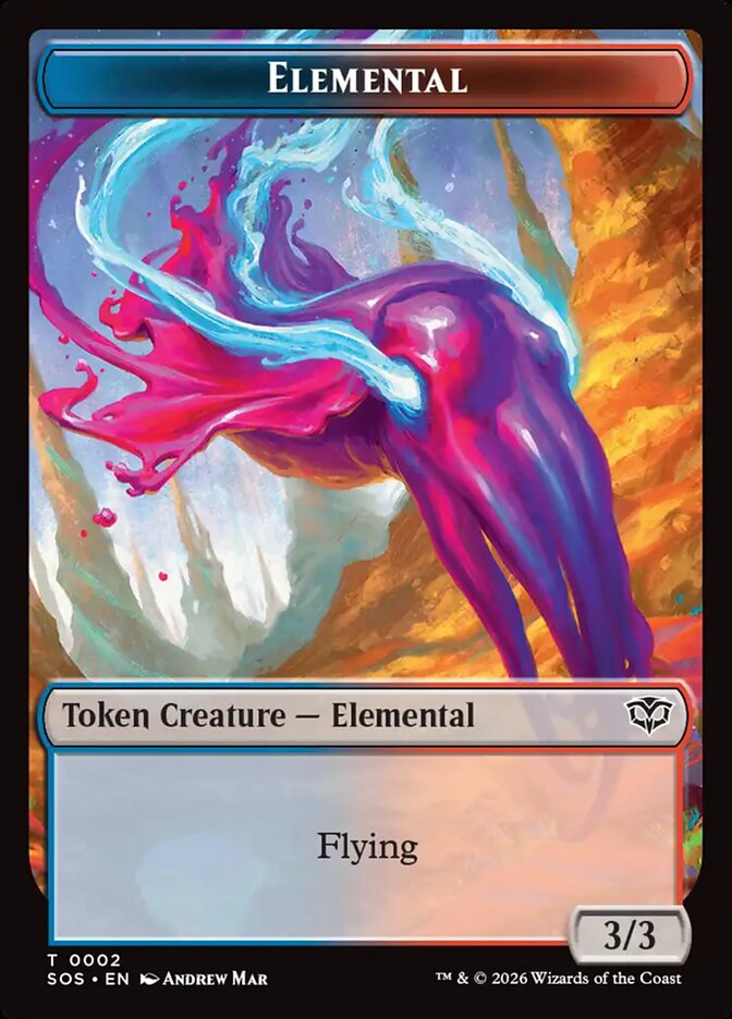 Elemental, Secrets Of Strixhaven Tokens Card Art