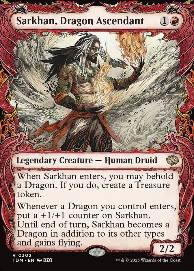 Sarkhan, Dragon Ascendant, Tarkir: dragonstorm Card Art