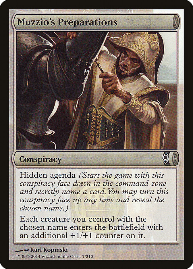 Muzzio's Preparations, Conspiracy Card Art