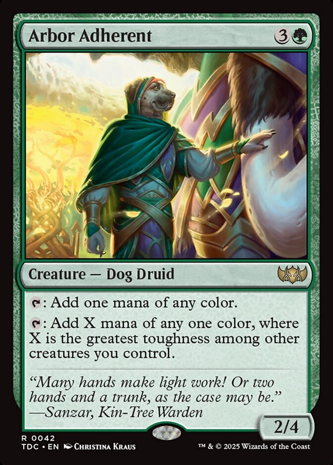 Arbor Adherent, Tarkir: dragonstorm commander Card Art