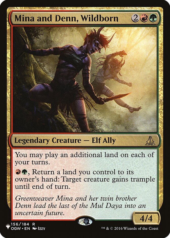 Mina and Denn, Wildborn, The List Card Art