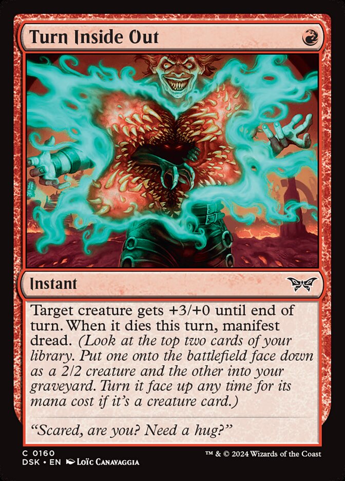 Turn Inside Out, Duskmourn: house of horror Card Art