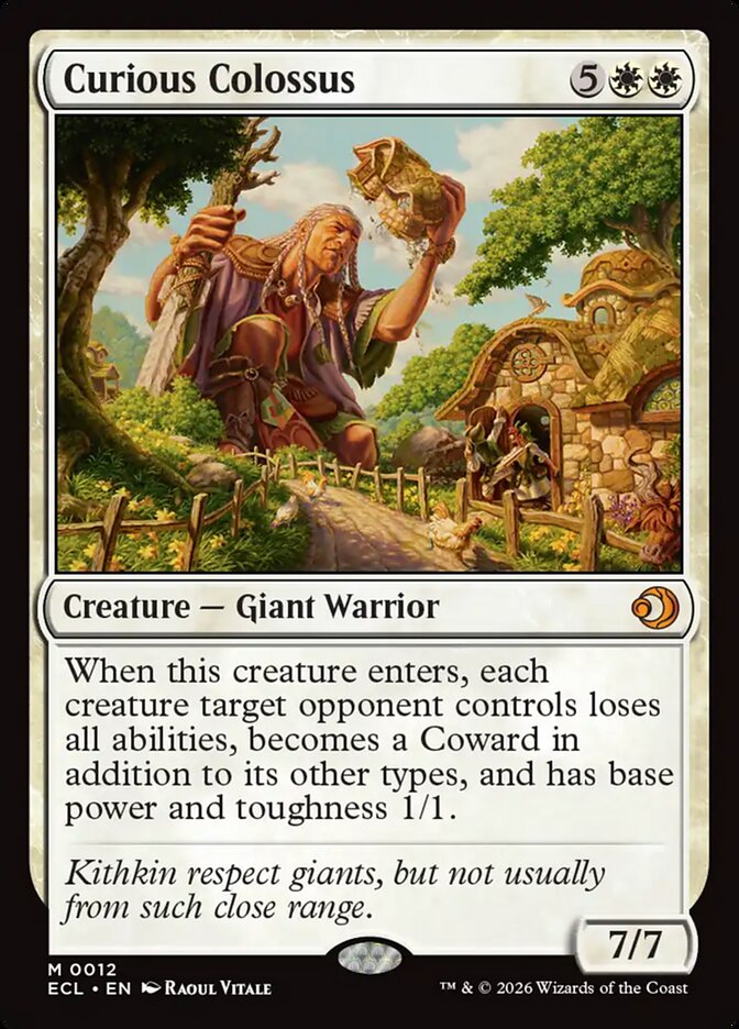 Curious Colossus, Lorwyn Eclipsed Card Art