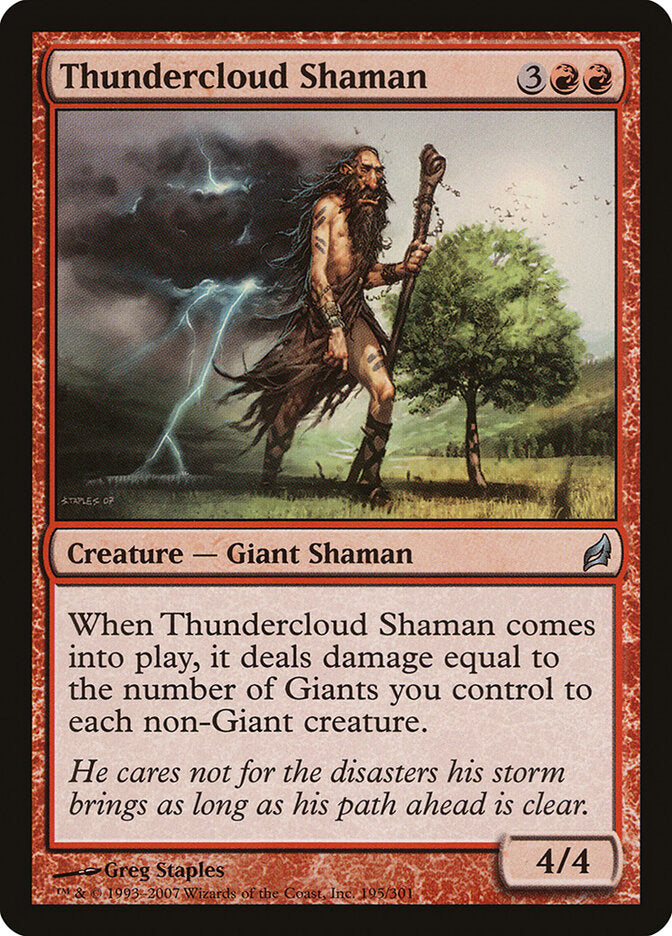 Thundercloud Shaman, Lorwyn Card Art