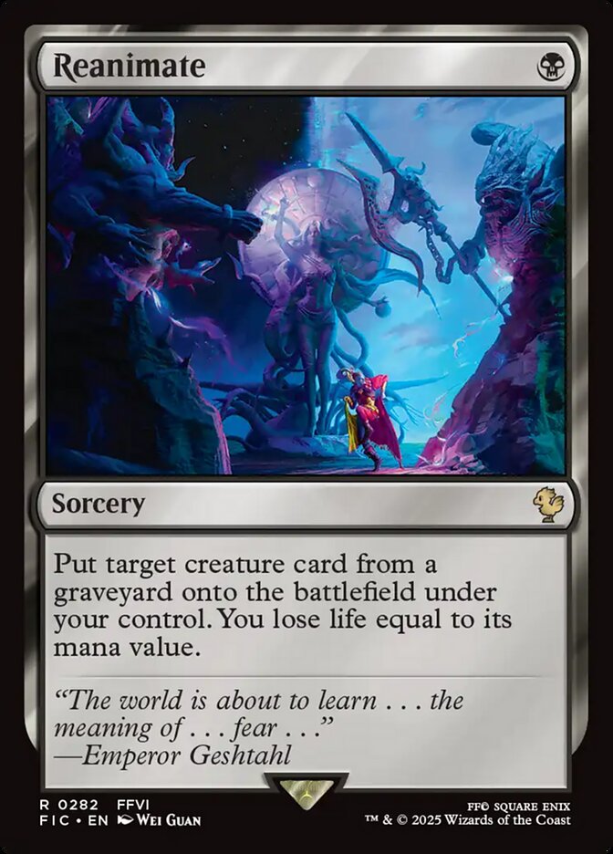 Reanimate, Final fantasy commander Card Art