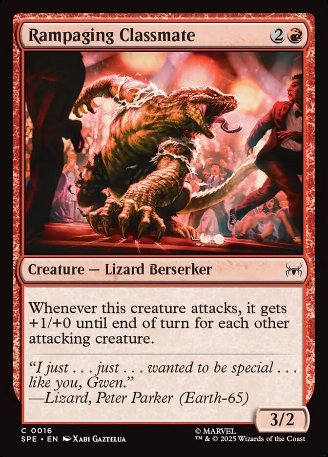 Rampaging Classmate, Marvel'S Spider-Man Eternal Card Art
