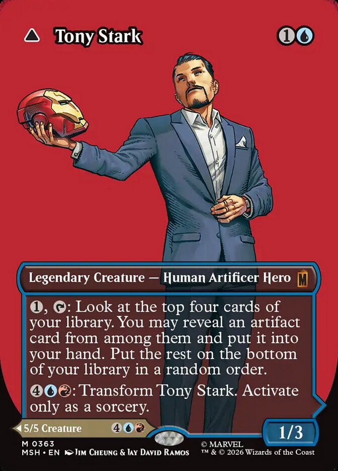 Tony Stark // The Invincible Iron Man, Marvel Super Heroes Card Art