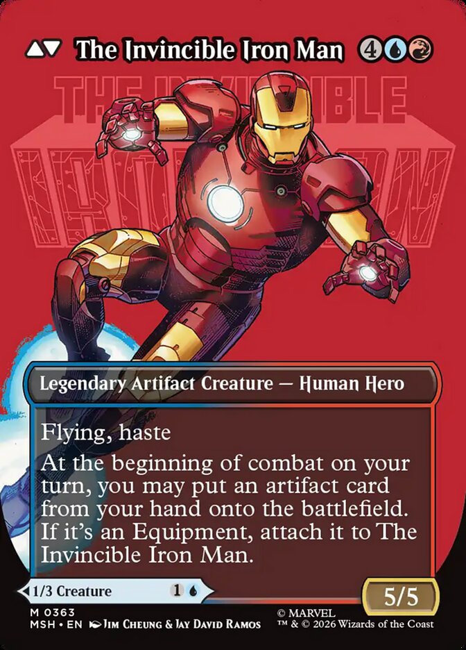 Tony Stark // The Invincible Iron Man, Marvel Super Heroes Card Art