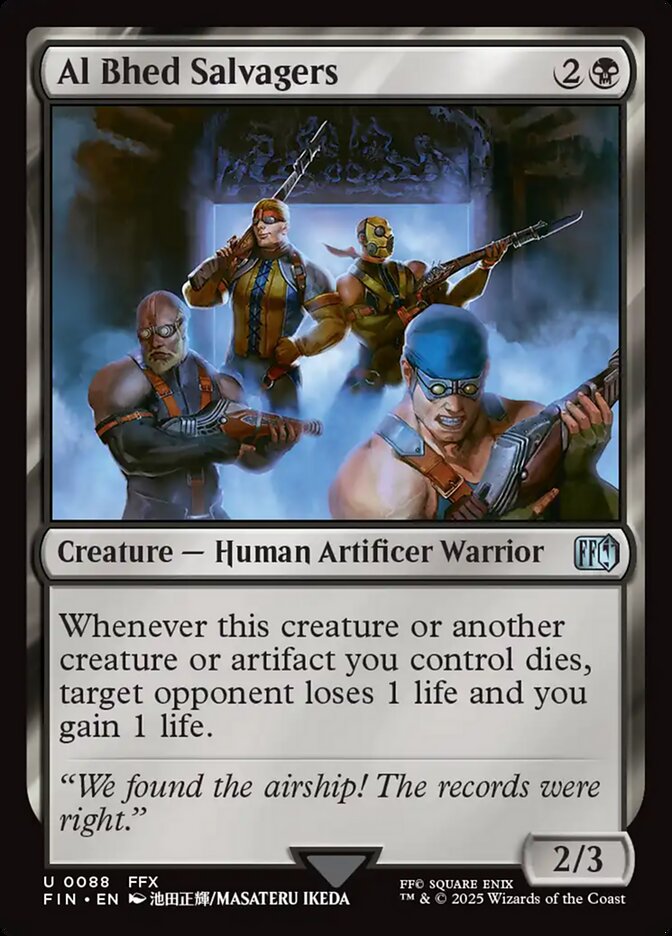 Al Bhed Salvagers, Final fantasy Card Art