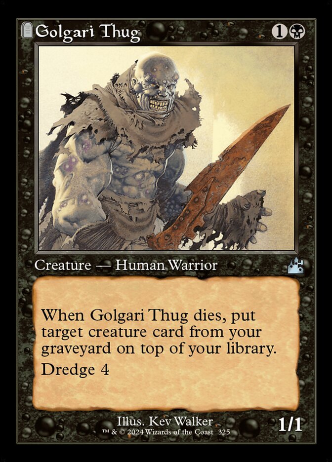 Golgari Thug, Ravnica Remastered Card Art