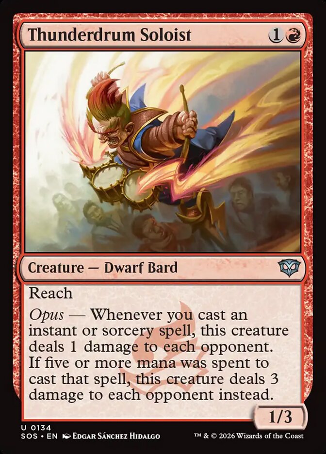 Thunderdrum Soloist, Secrets Of Strixhaven Card Art