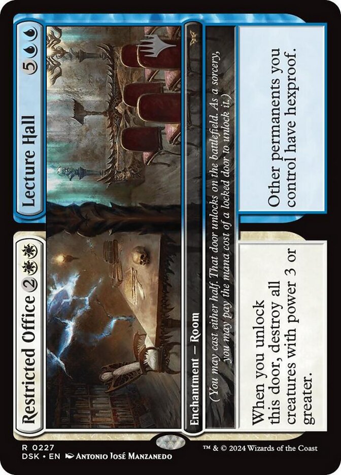 Restricted Office // Lecture Hall, Duskmourn: house of horror promos Card Art