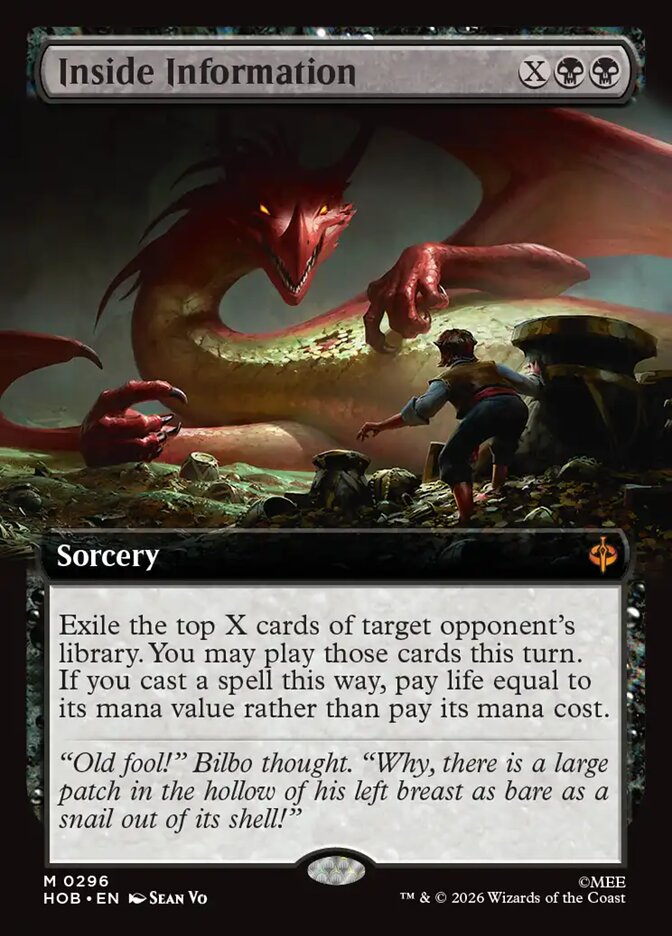 Inside Information, The Hobbit Card Art