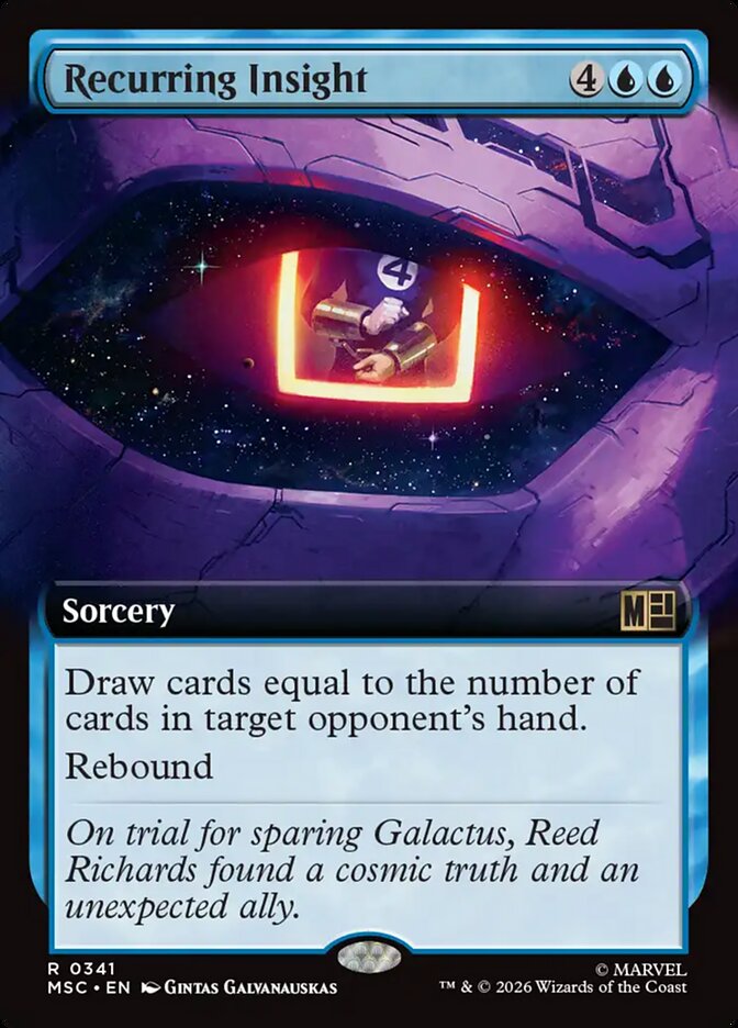 Recurring Insight, Marvel Super Heroes Commander Card Art
