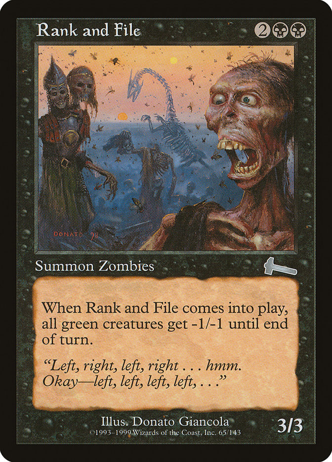 Rank and File, Urza's legacy Card Art