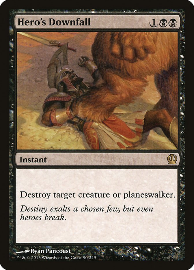 Hero's Downfall, Theros Card Art