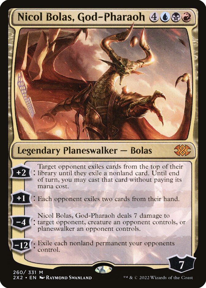 Nicol Bolas, God-Pharaoh, Double masters 2022 Card Art