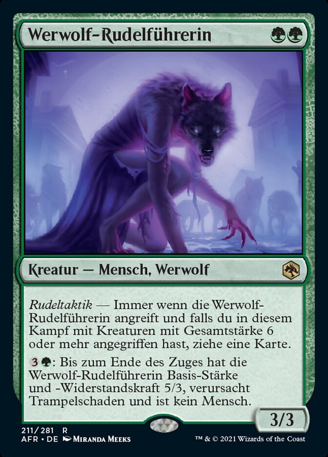 Werewolf Pack Leader, Adventures In The Forgotten Realms Card Art