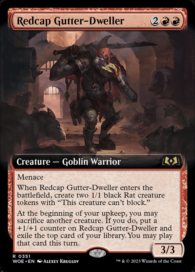 Redcap Gutter-Dweller, Wilds Of Eldraine Card Art