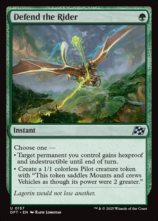 Defend the Rider - Foil