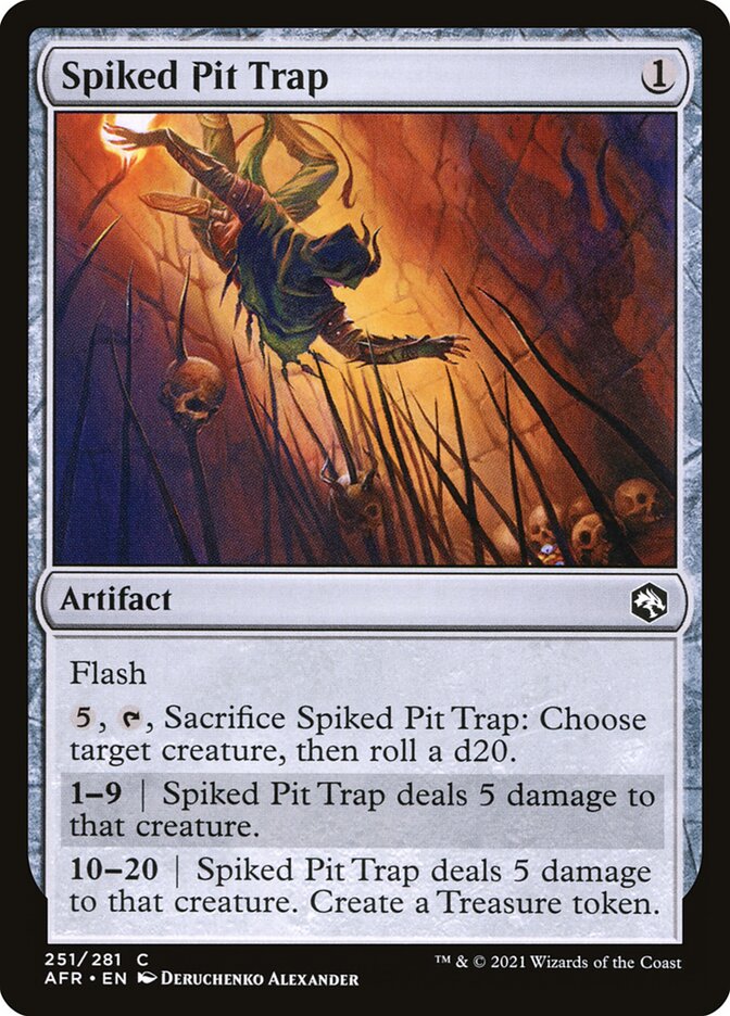Spiked Pit Trap, Adventures in the forgotten realms Card Art