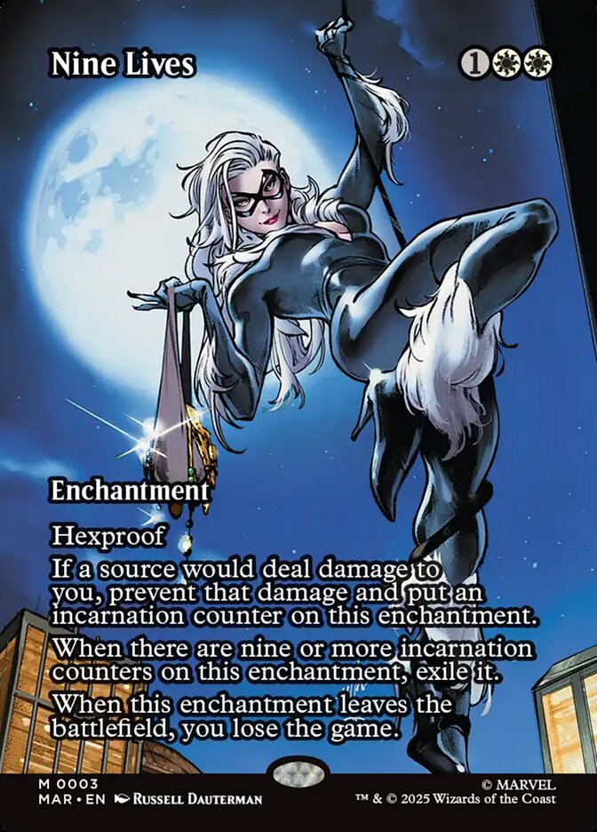 Nine Lives, Marvel Universe Card Art