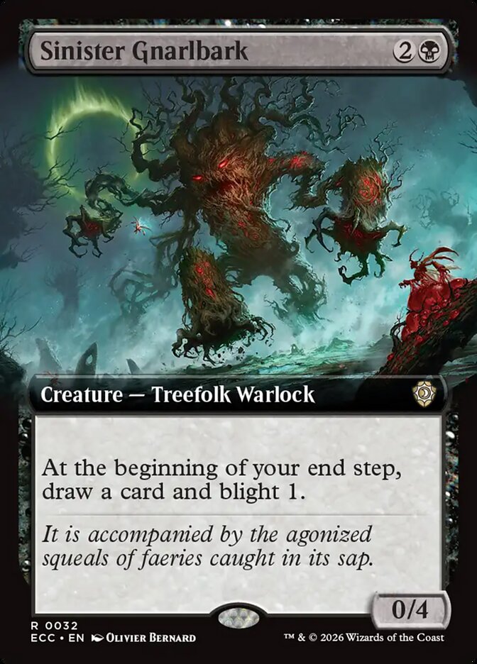 Sinister Gnarlbark, Lorwyn Eclipsed Commander Card Art