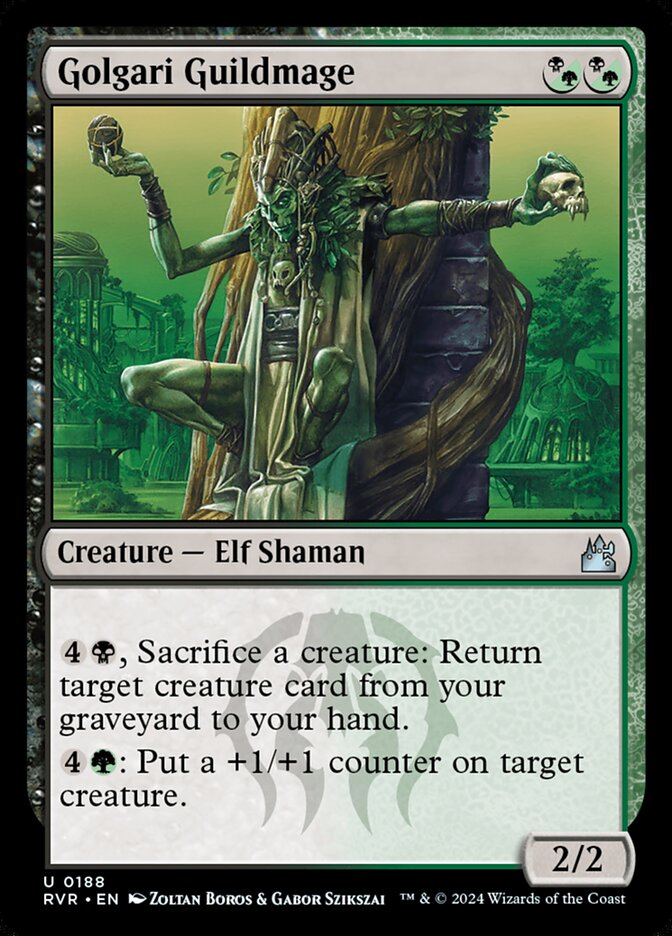 Golgari Guildmage, Ravnica Remastered Card Art
