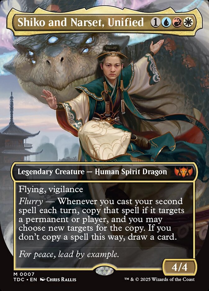 Shiko and Narset, Unified, Tarkir: Dragonstorm Commander Card Art