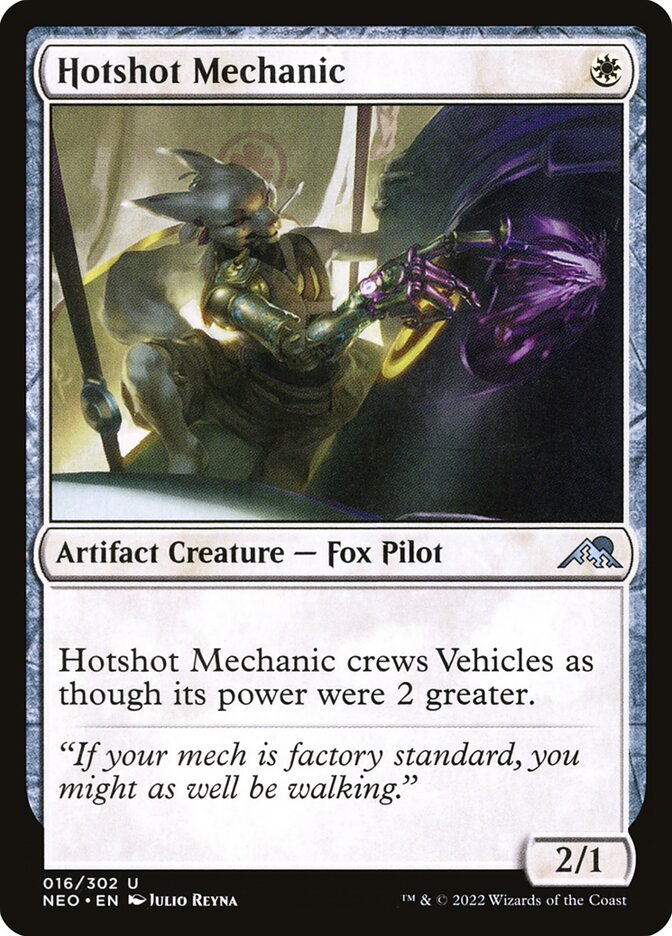 Hotshot Mechanic, Kamigawa: neon dynasty Card Art