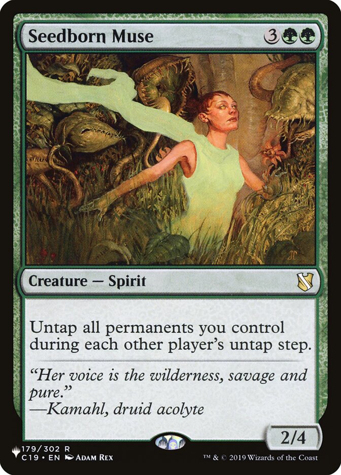 Seedborn Muse, The List Card Art