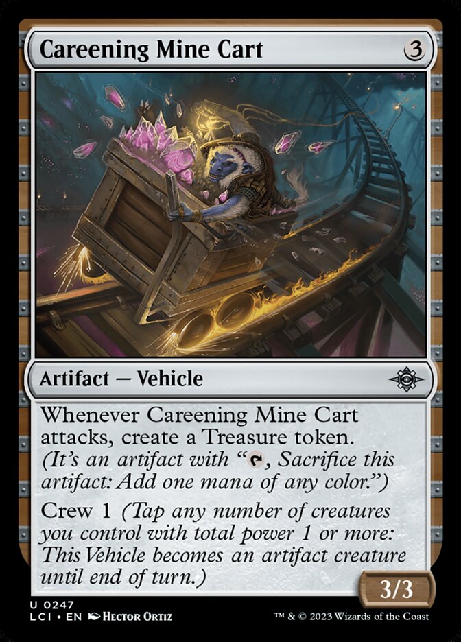 Careening Mine Cart, The lost caverns of ixalan Card Art