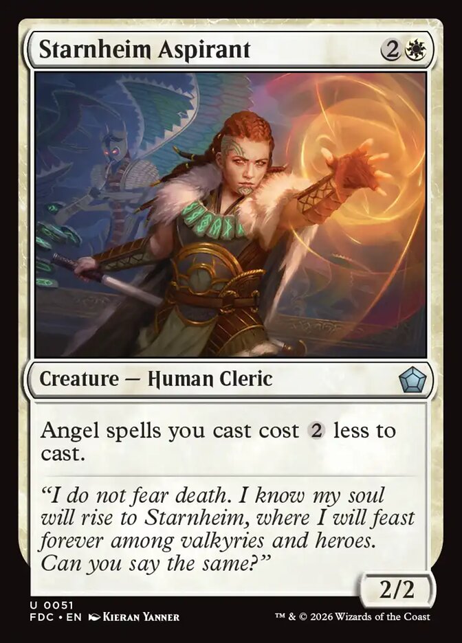 Starnheim Aspirant, Foundations Commander Card Art