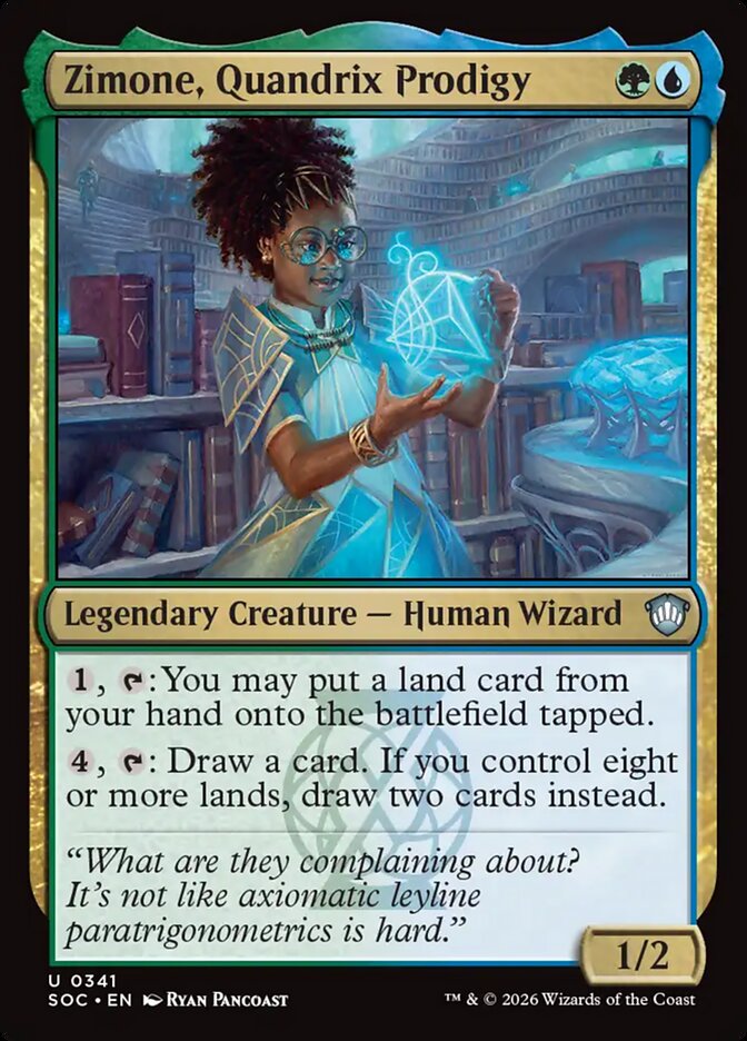 Zimone, Quandrix Prodigy, Secrets Of Strixhaven Commander Card Art