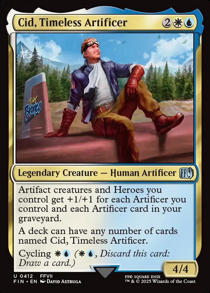 Cid, Timeless Artificer, Final fantasy Card Art