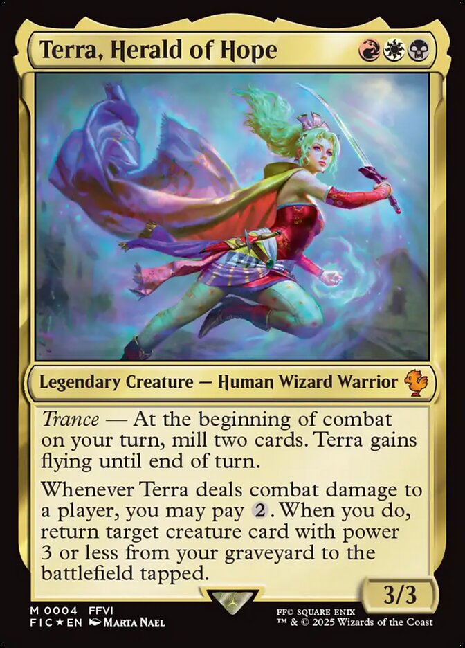 Terra, Herald of Hope, Final fantasy commander Card Art