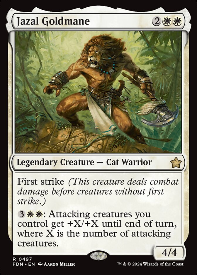 Jazal Goldmane, Foundations Card Art